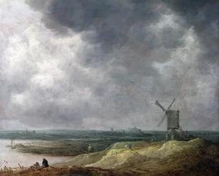 Windmolen bij een rivier